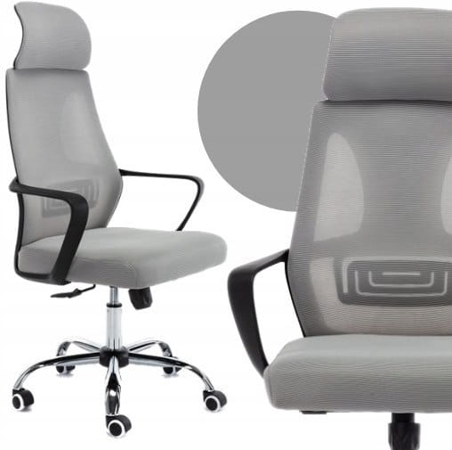 FOTEL OBROTOWY KRZESŁO BIUROWE COLT SZARY