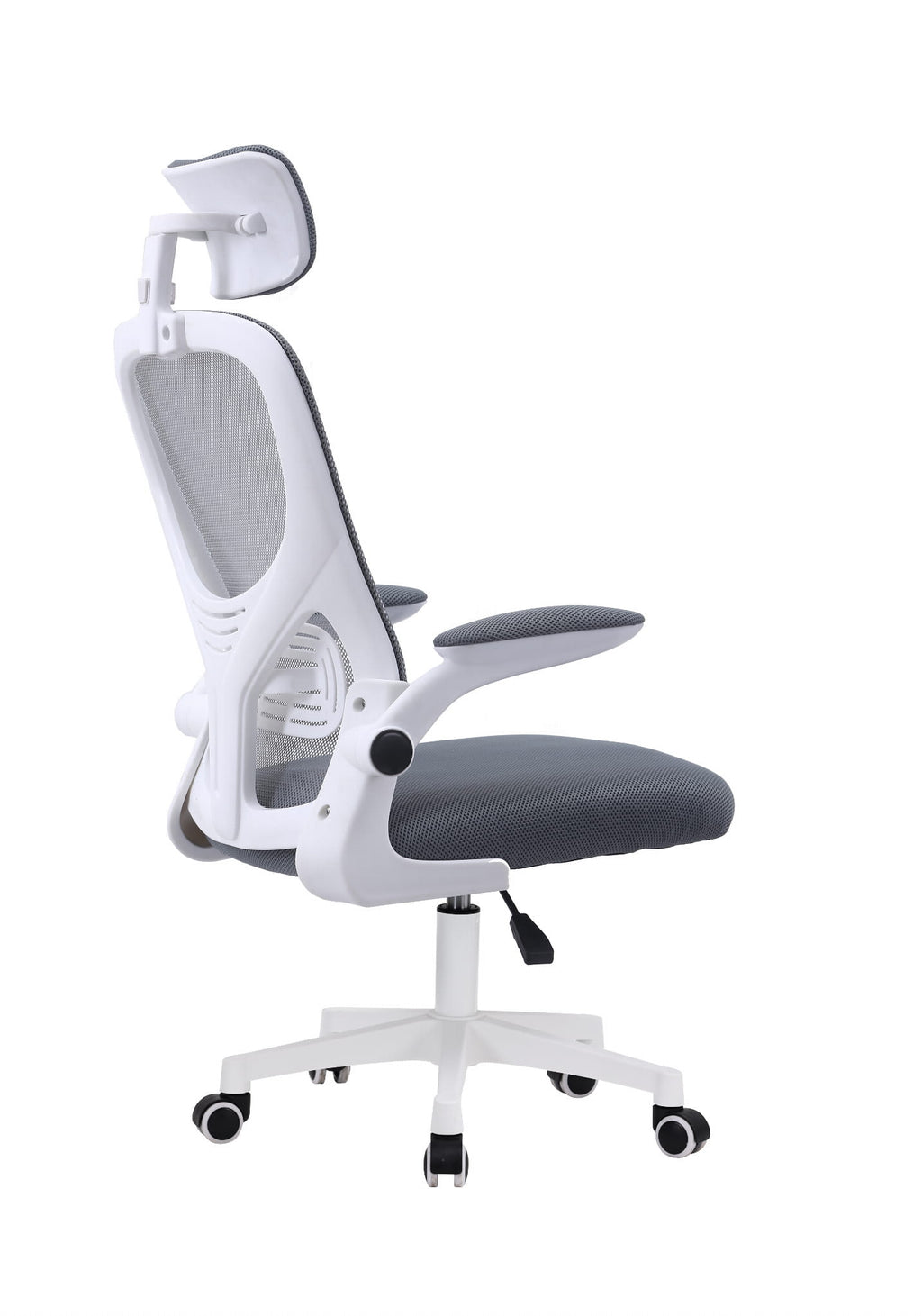 ERGONOMICZNY FOTEL BIUROWY OBROTOWY MIKROSIATKA BATI SZARY