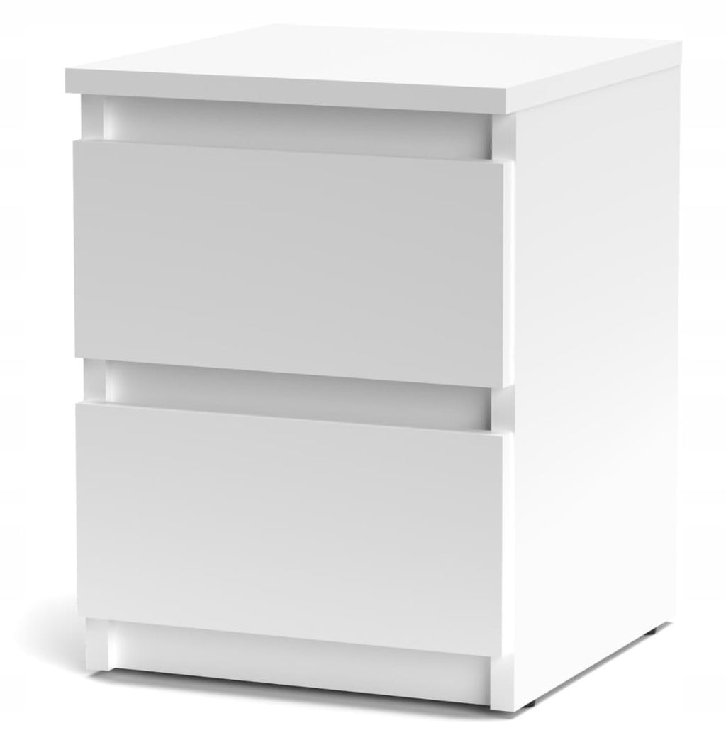 SZAFKA KOMODA STOLIK NOCNY 2 SZUFLADY SM2 BIAŁA