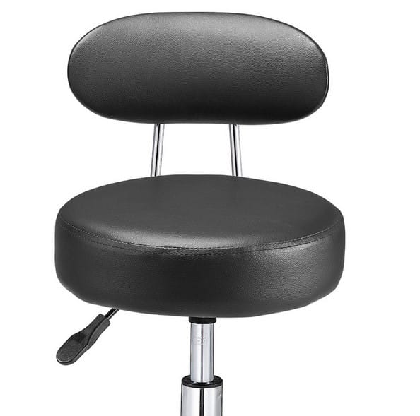 HOKER FRYZJERSKI KRZESŁO KOSMETYCZNE TABORET FOTEL REGULOWANY Z OPARCIEM