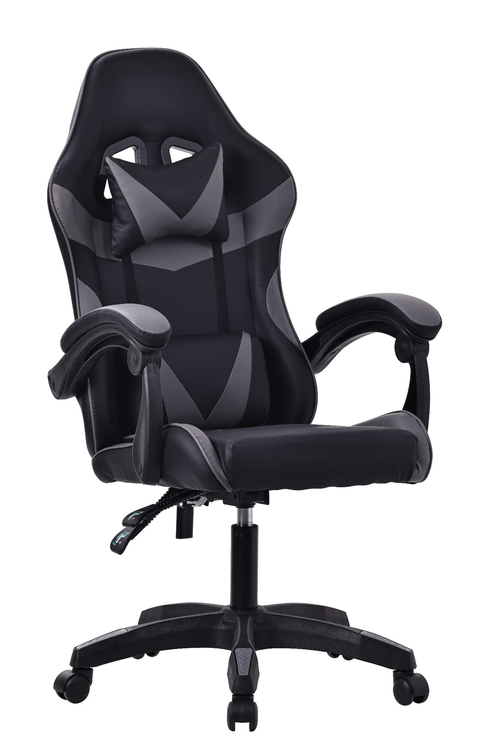 ERGONOMICZNY FOTEL OBROTOWY GAMINGOWY KRZESŁO DRAGO SZARY