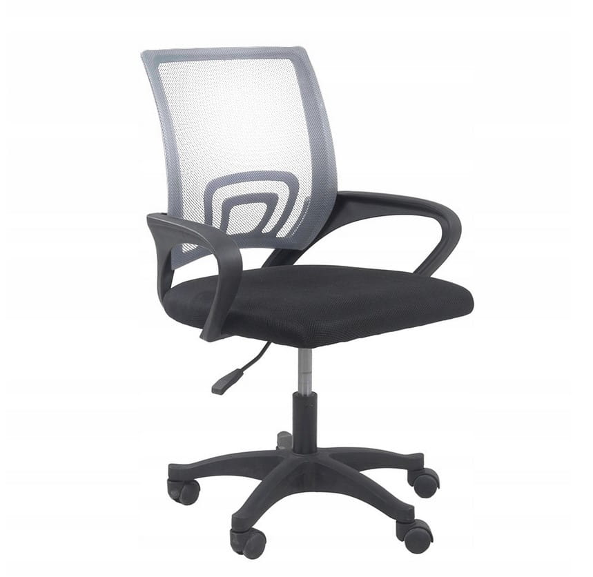 FOTEL OBROTOWY KRZESŁO BIUROWE ALEX SZARY