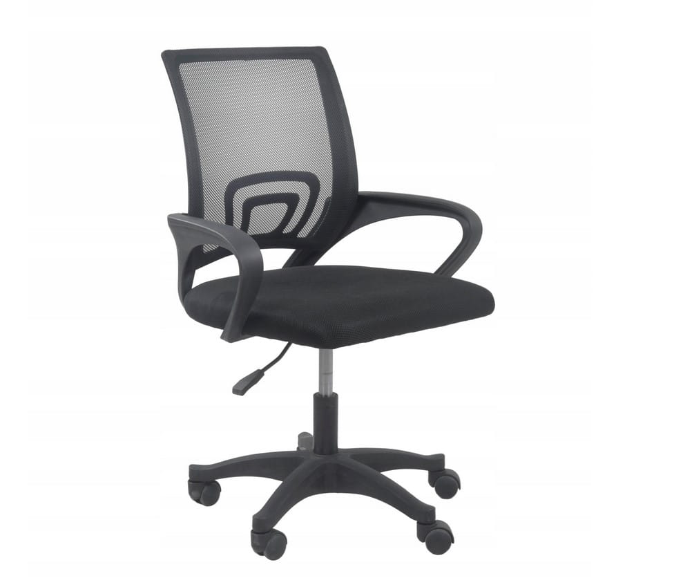 FOTEL OBROTOWY KRZESŁO BIUROWE ALEX CZARNY