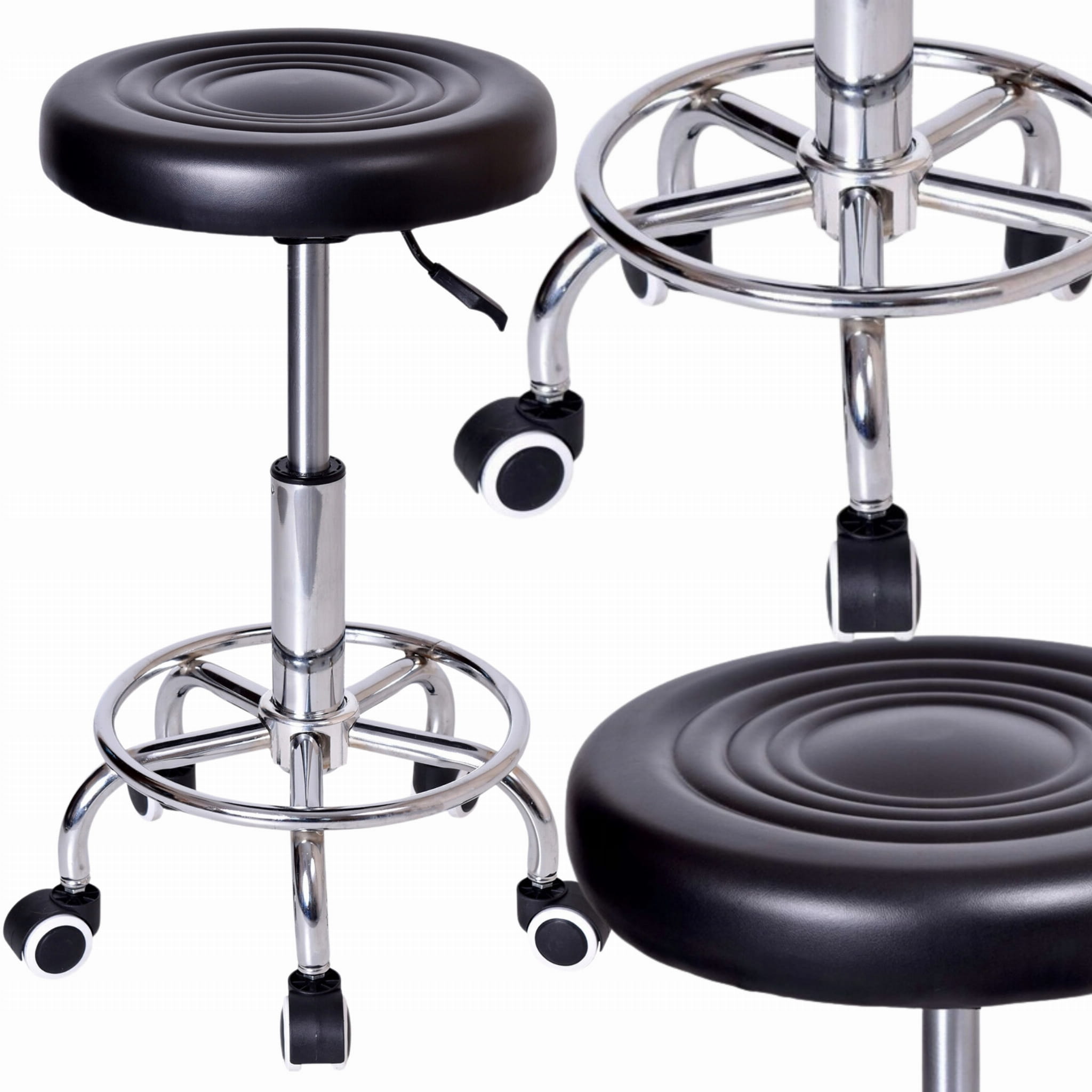 HOKER STOŁEK KOSMETYCZNY FRYZJERSKI TABORET NA KÓŁKACH OBROTOWY HATO