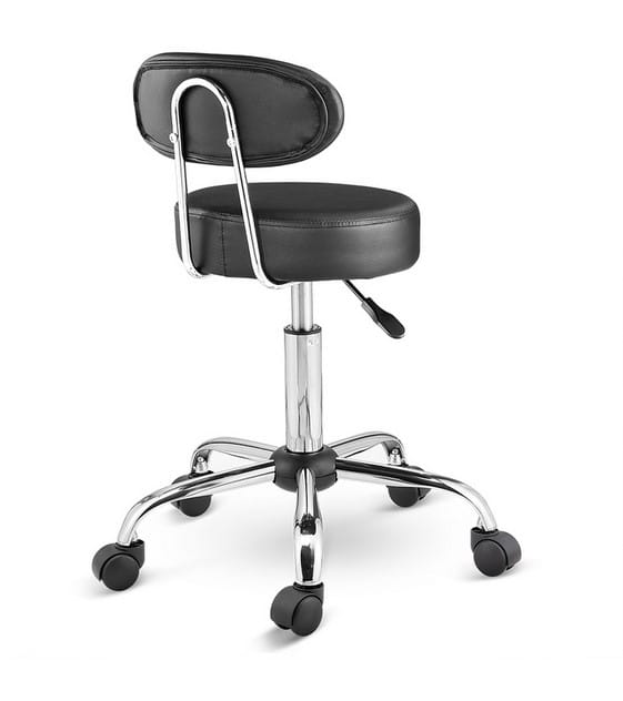 HOKER FRYZJERSKI KRZESŁO KOSMETYCZNE TABORET FOTEL REGULOWANY Z OPARCIEM
