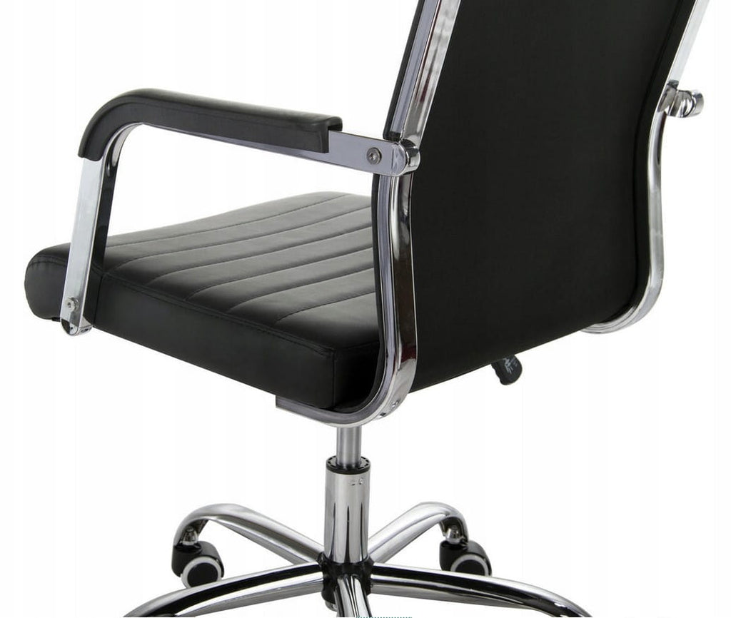 FOTEL ERGONOMICZNY BIUROWY OBROTOWY PROFILOWANY WYGODNY GAMI CZARNY