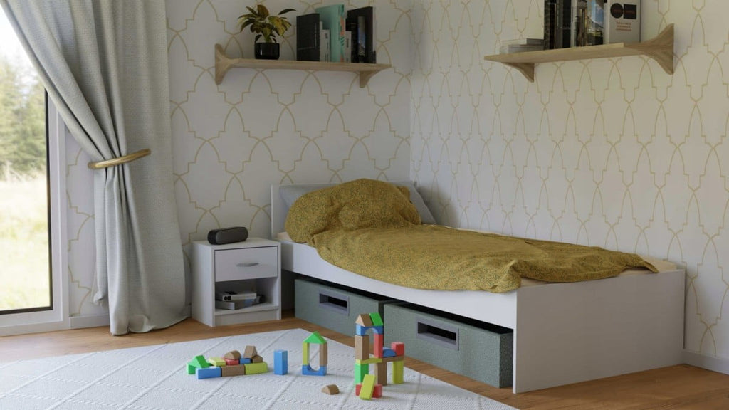 SZAFKA KOMODA STOLIK NOCNY NAKA BIEL