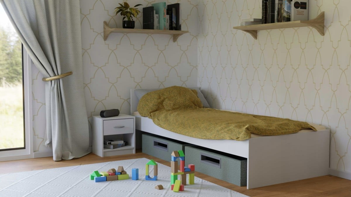 SZAFKA KOMODA STOLIK NOCNY NAKA BIEL