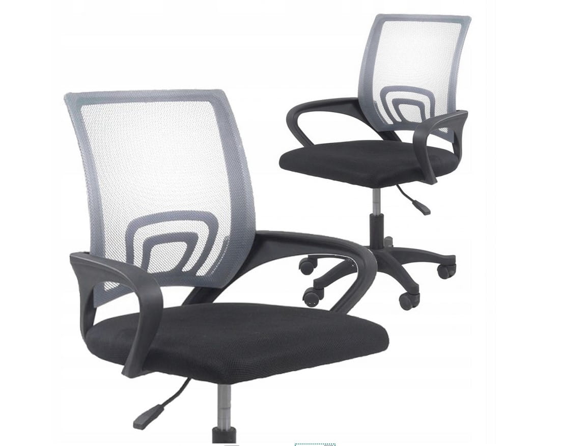 FOTEL OBROTOWY KRZESŁO BIUROWE ALEX SZARY