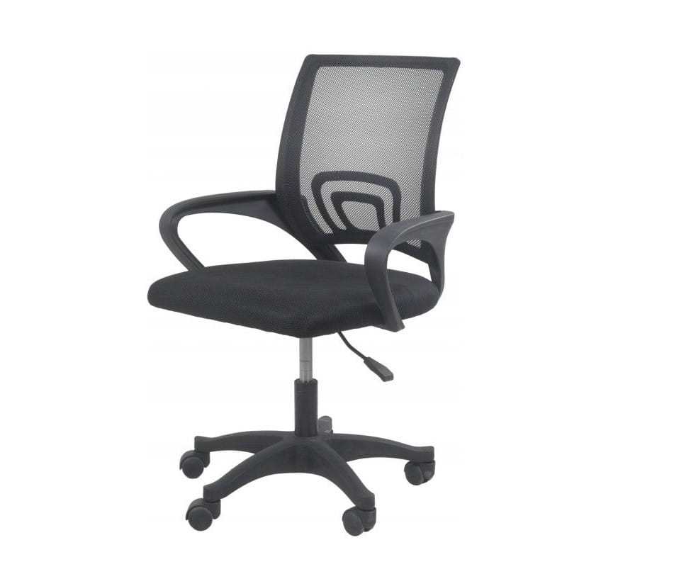 FOTEL OBROTOWY KRZESŁO BIUROWE ALEX CZARNY