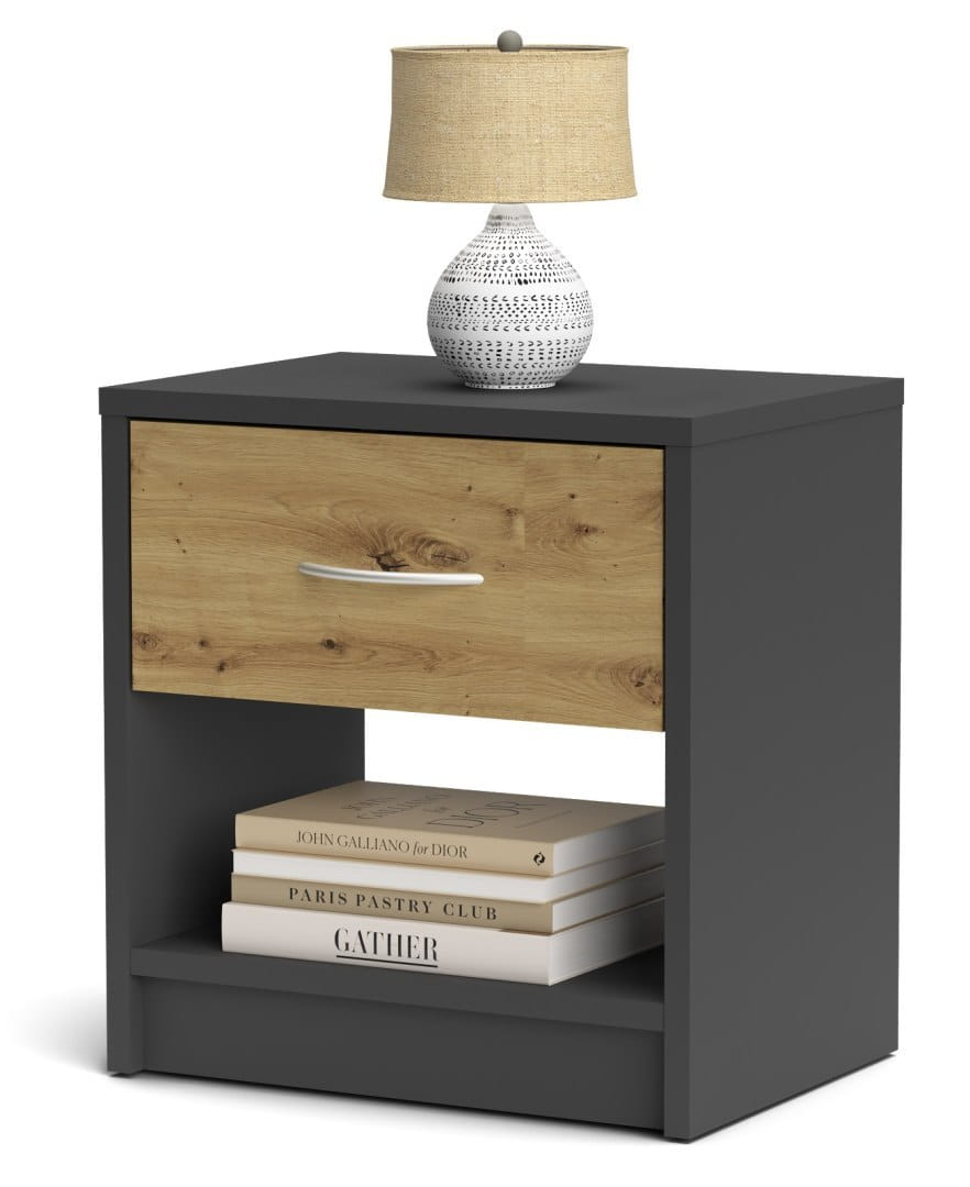 SZAFKA KOMODA STOLIK NOCNY NAKA ANTRACYT-ARTISAN