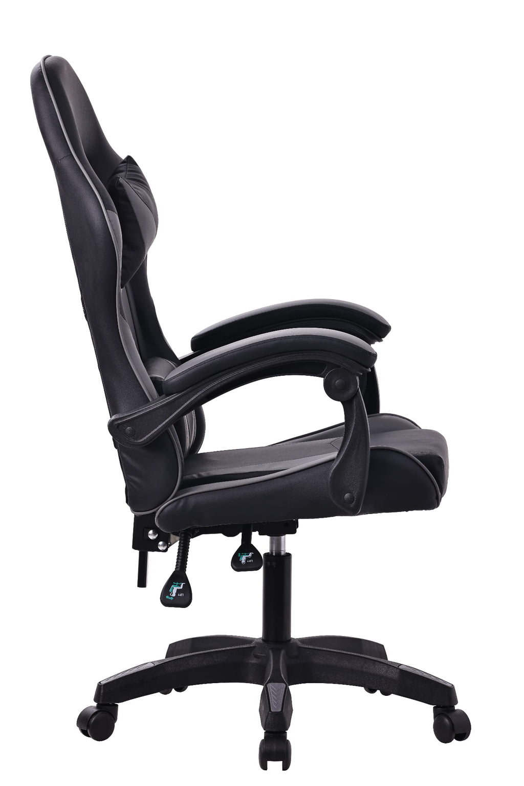 ERGONOMICZNY FOTEL OBROTOWY GAMINGOWY KRZESŁO DRAGO SZARY