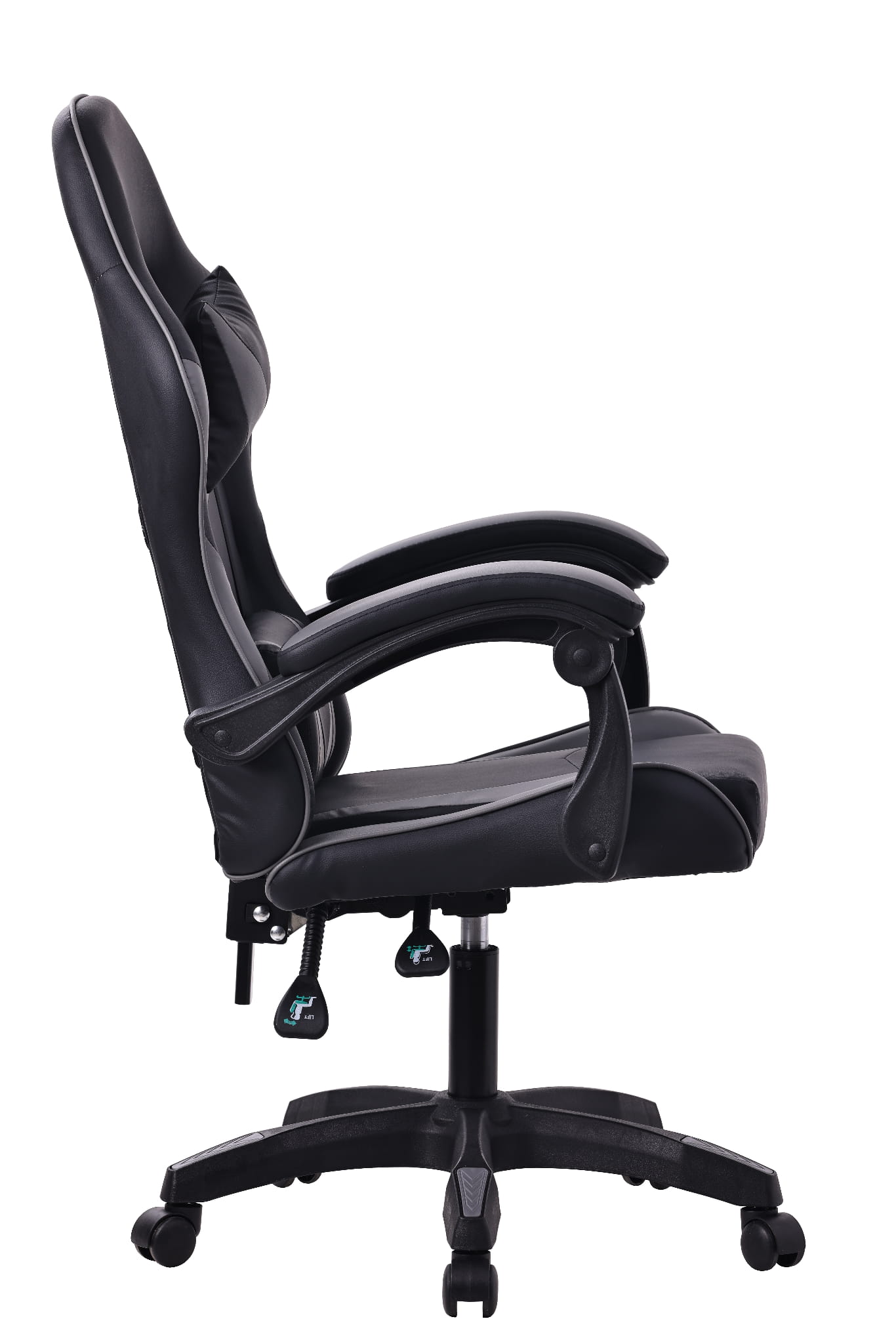 ERGONOMICZNY FOTEL OBROTOWY GAMINGOWY KRZESŁO DRAGO SZARY