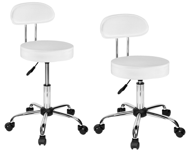 HOKER FRYZJERSKI KRZESŁO KOSMETYCZNE TABORET FOTEL REGULOWANY Z OPARCIEM