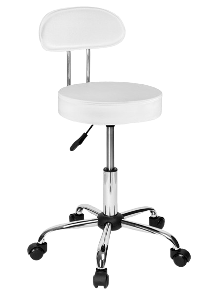 HOKER FRYZJERSKI KRZESŁO KOSMETYCZNE TABORET FOTEL REGULOWANY Z OPARCIEM