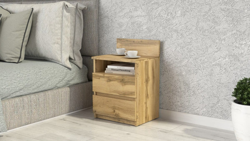 SZAFKA NOCNA 2 SZUFLADY KOMODA STOLIK SM1 WOTAN