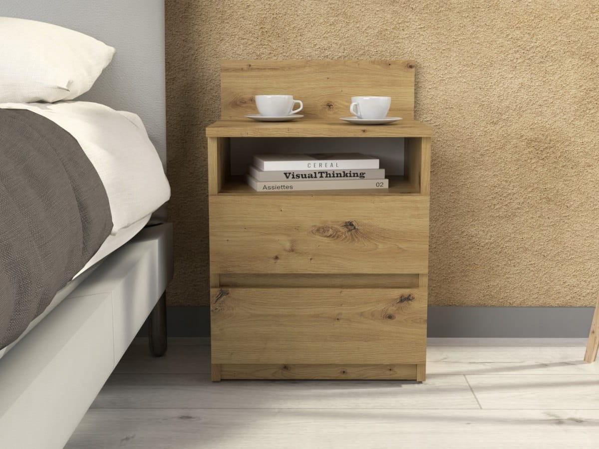 SZAFKA NOCNA 2 SZUFLADY KOMODA STOLIK SM1 ARTISAN