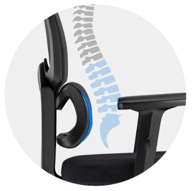 FOTEL OBROTOWY KRZESŁO BIUROWE DESPER CZARNY REGULOWANY