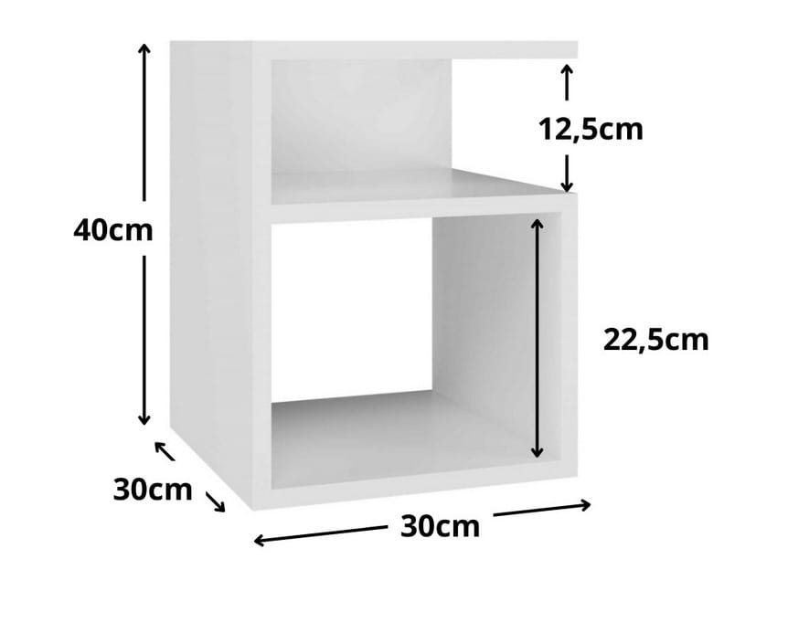 SZAFKA NOCNA STOLIK KOMODA SYPIALNIA TINI BIEL MAT
