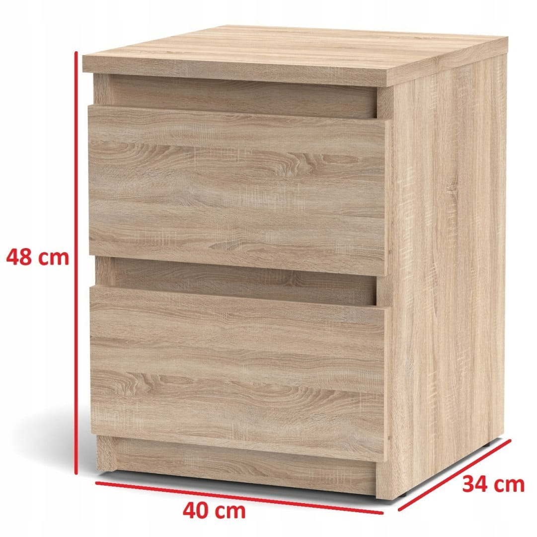 SZAFKA KOMODA STOLIK NOCNY 2 SZUFLADY SM3 SONOMA